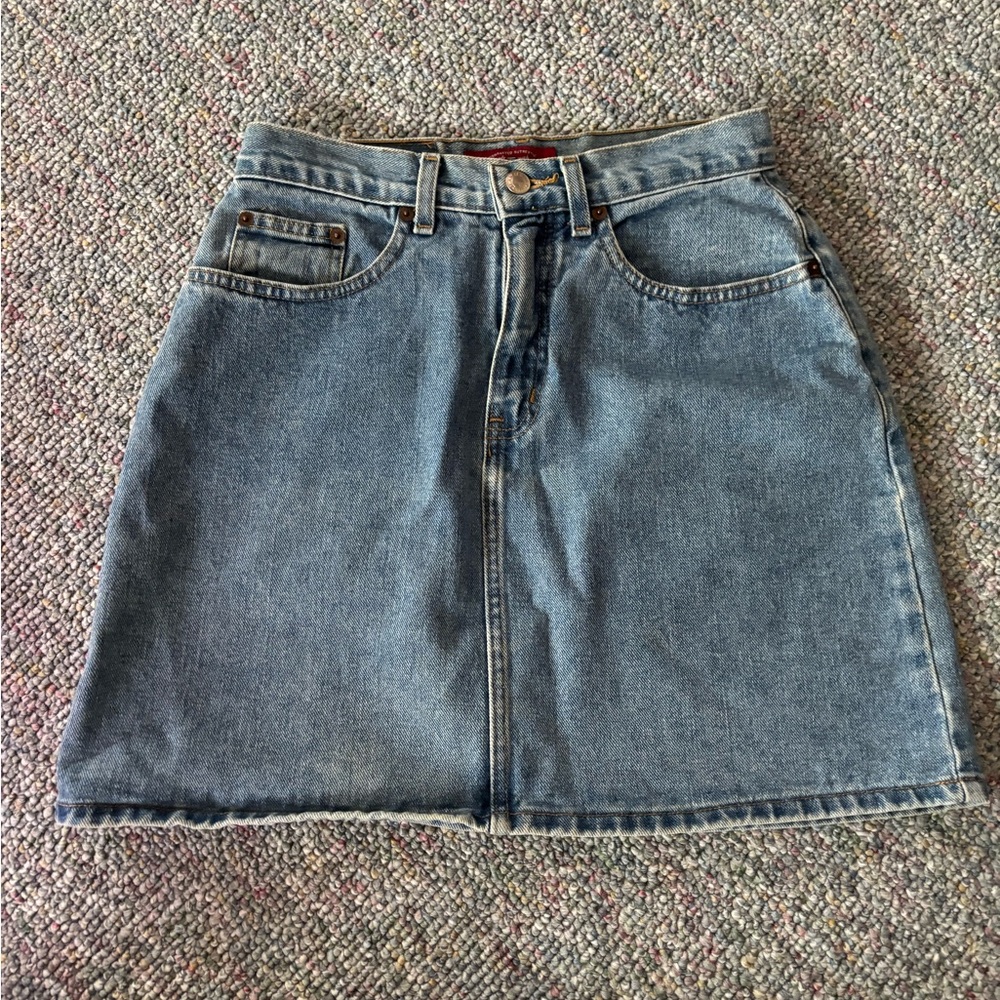 Vintage Limited Jeans Denim Skirt Light Wash
